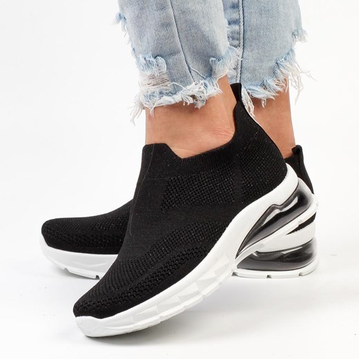 Czarne sportowe buty damskie Potocki 25004 ze sklepu suzana.pl w kategorii Buty sportowe damskie - zdjęcie 184836273