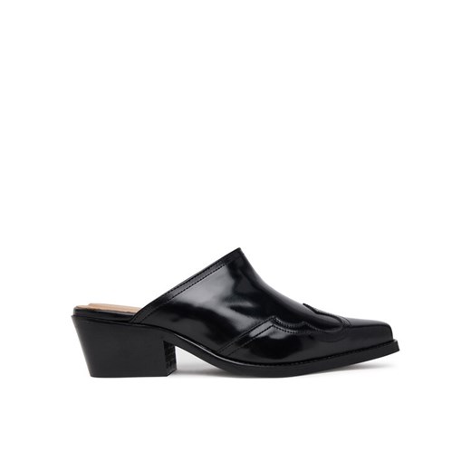 Klapki Tommy Hilfiger Western Abrasivato FW0FW08887 Czarny ze sklepu eobuwie.pl w kategorii Klapki damskie - zdjęcie 184840193