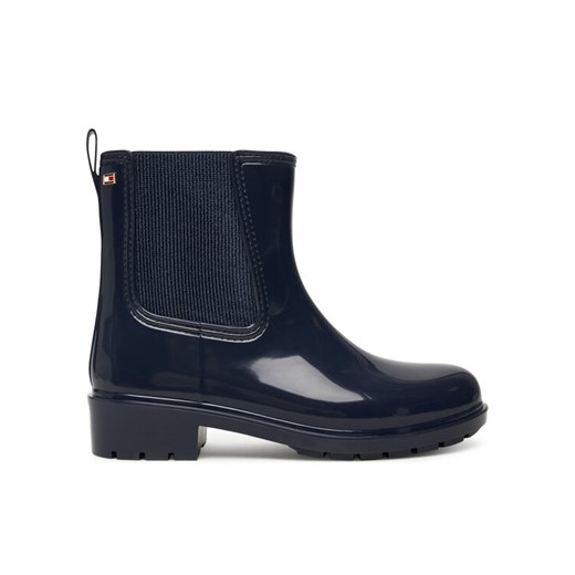 Tommy Hilfiger Kalosze Flag Hardware FW0FW08966 Granatowy ze sklepu MODIVO w kategorii Kalosze damskie - zdjęcie 184840662