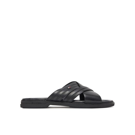 Tommy Hilfiger Klapki Premium Hilfiger Cc Lth Sandal FM0FM05504 Czarny ze sklepu MODIVO w kategorii Klapki męskie - zdjęcie 184840683