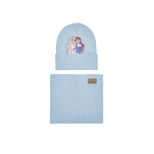 Frozen Komplet czapka i komin ACCCS-AW24-244DFR Niebieski ze sklepu MODIVO w kategorii Czapki dziecięce - zdjęcie 184840731