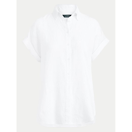 Lauren Ralph Lauren Koszula 200699152001 Biały Regular Fit ze sklepu MODIVO w kategorii Koszule damskie - zdjęcie 184840764