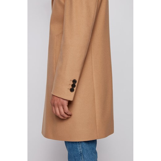 Boss Płaszcz wełniany Nye2 50438689 Beżowy Slim Fit ze sklepu MODIVO w kategorii Płaszcze męskie - zdjęcie 184840770