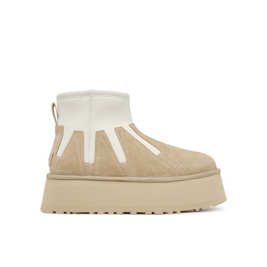 Ugg Śniegowce W Classic Mini Dipper Sunwave 1167591 Beżowy ze sklepu MODIVO w kategorii Śniegowce damskie - zdjęcie 184840773
