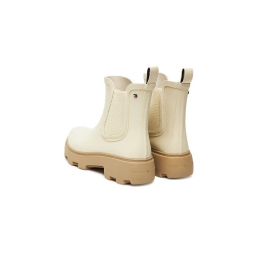 Tommy Hilfiger Kalosze Rubber Flag Cleated FW0FW08637 Beżowy Tommy Hilfiger 36 MODIVO