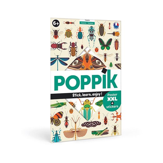 Ploppik Plakat edukacyjny &quot;Insects&quot; z naklejkami - 3+ ze sklepu Limango Polska w kategorii Zabawki - zdjęcie 184841574