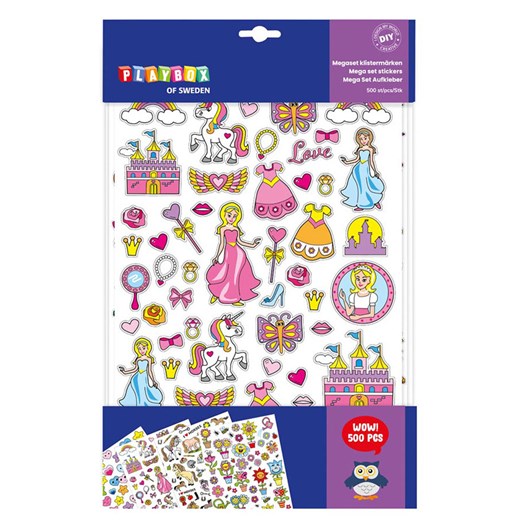 Playbox Zestaw naklejek (500 szt.) &quot;Princess&quot; ze sklepu Limango Polska w kategorii Zabawki - zdjęcie 184841644