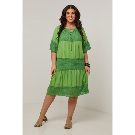 Curvy Lady Sukienka w kolorze zielonym ze sklepu Limango Polska w kategorii Sukienki - zdjęcie 184841673