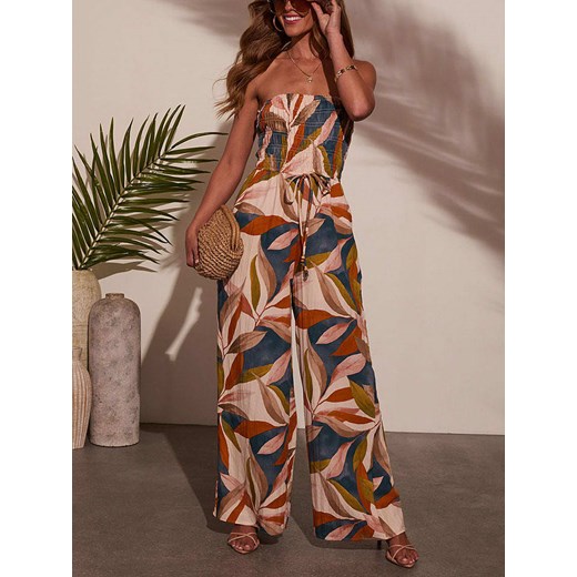 LA Angels Kombinezon w kolorze beżowo-antracytowym ze sklepu Limango Polska w kategorii Kombinezony damskie - zdjęcie 184841700