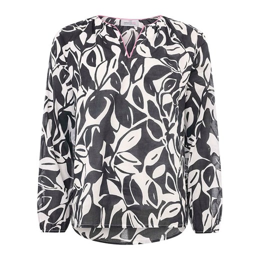 Zwillingsherz Bluzka &quot;Leaves&quot; w kolorze biało-czarnym ze sklepu Limango Polska w kategorii Bluzki damskie - zdjęcie 184841922