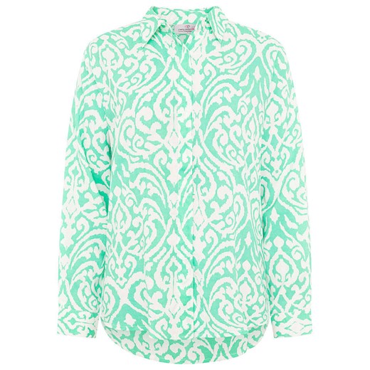 Zwillingsherz Bluzka &quot;Ornaments&quot; w kolorze turkusowo-białym ze sklepu Limango Polska w kategorii Koszule damskie - zdjęcie 184843651