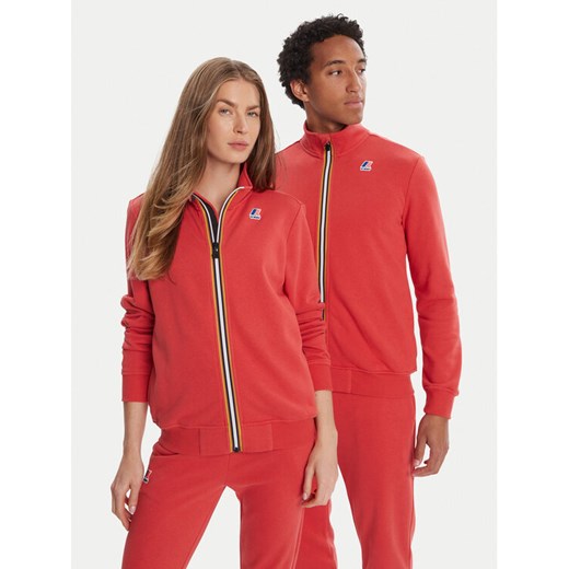 K-Way Bluza Augur K41225W Czerwony Regular Fit ze sklepu MODIVO w kategorii Bluzy męskie - zdjęcie 184844042