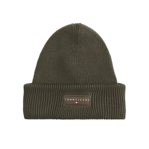 Tommy Jeans Czapka Tjm Linear Beanie AM0AM13666 Zielony ze sklepu MODIVO w kategorii Czapki zimowe męskie - zdjęcie 184844080