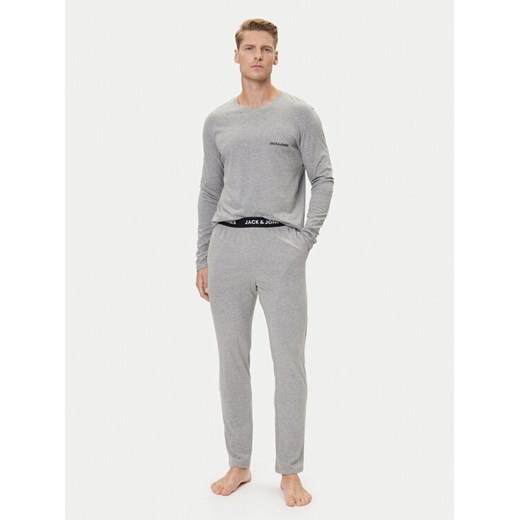 Jack&Jones Piżama Everest 12273632 Szary Standard Fit ze sklepu MODIVO w kategorii Piżamy męskie - zdjęcie 184844153