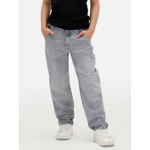Calvin Klein Jeans Jeansy IG0IG02607 M Granatowy Wide Leg ze sklepu MODIVO w kategorii Spodnie dziewczęce - zdjęcie 184844214