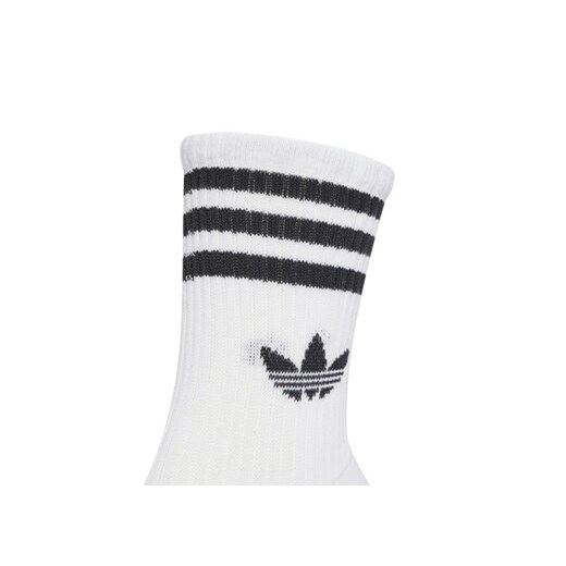 adidas Zestaw 6 par wysokich skarpet unisex 3-Stripes JV7410 Biały 46_48 MODIVO