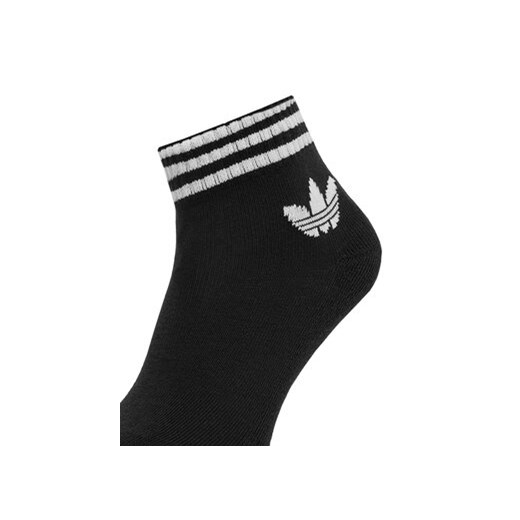 adidas Zestaw 3 par wysokich skarpet unisex 3-Stripes JV7436 Czarny 37_39 MODIVO