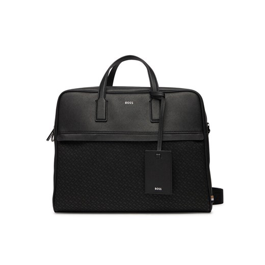 Torba na laptopa BOSS 50548188 Czarny ze sklepu eobuwie.pl w kategorii Torby na laptopa - zdjęcie 184846250