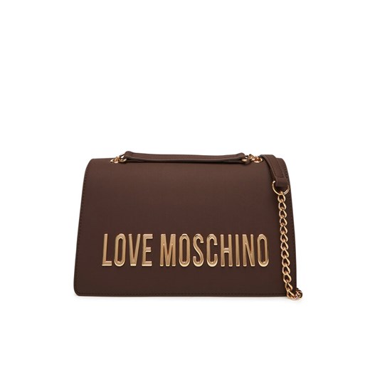 Torebka LOVE MOSCHINO JC4192PP1NKD0301 Brązowy ze sklepu eobuwie.pl w kategorii Listonoszki - zdjęcie 184846283