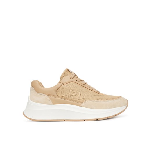 Sneakersy LAUREN RALPH LAUREN 802974376001 Beżowy ze sklepu eobuwie.pl w kategorii Buty sportowe damskie - zdjęcie 184846300