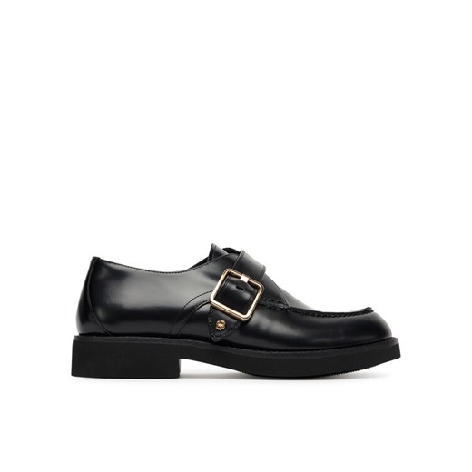 Półbuty BOSS Eleri Monk Bobk 50548740 Czarny ze sklepu eobuwie.pl w kategorii Buty eleganckie męskie - zdjęcie 184846342