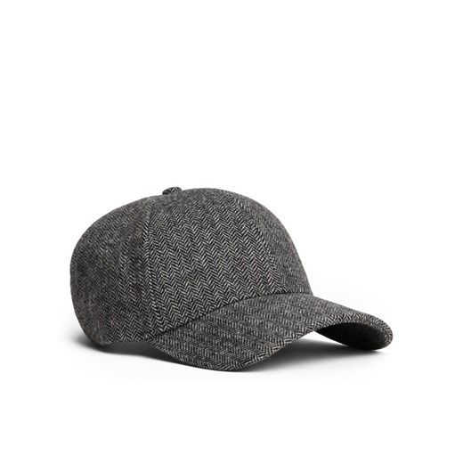 Czapka z daszkiem Tommy Hilfiger Th Flag Herringbone 6 Panel Cap AM0AM13784 Szary ze sklepu eobuwie.pl w kategorii Czapki z daszkiem męskie - zdjęcie 184846434
