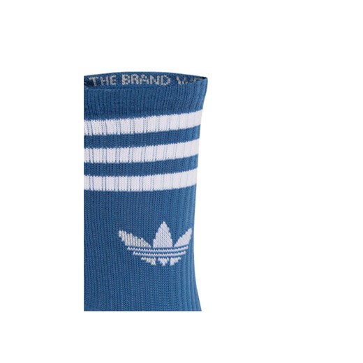 Zestaw 3 par wysokich skarpet unisex adidas 3-Stripes JZ4941 Kolorowy 43_45 eobuwie.pl