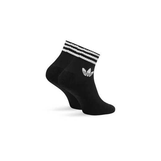 Zestaw 3 par wysokich skarpet unisex adidas 3-Stripes JV7436 Czarny 37_39 eobuwie.pl