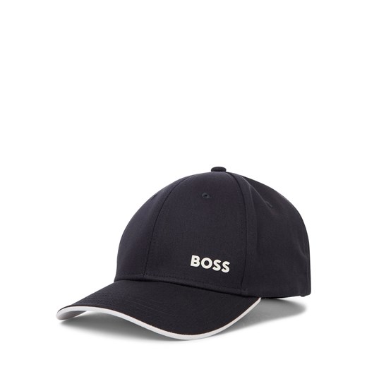 BOSS Green Męska czapka z daszkiem - pogrubiona Mężczyźni Bawełna granatowy jednolity ze sklepu vangraaf w kategorii Czapki z daszkiem męskie - zdjęcie 184848180