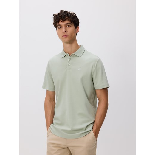Reserved - Koszulka polo regular fit - jasnozielony ze sklepu Reserved w kategorii T-shirty męskie - zdjęcie 184848334