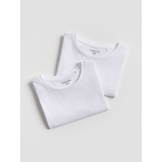Reserved - Bawełniany t-shirt 2 pack - wielobarwny ze sklepu Reserved w kategorii Bluzki dziewczęce - zdjęcie 184848434