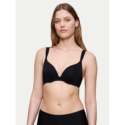 Triumph Biustonosz z fiszbiną Body Make Up Illusion 10217848 Czarny ze sklepu MODIVO w kategorii Biustonosze - zdjęcie 184848874