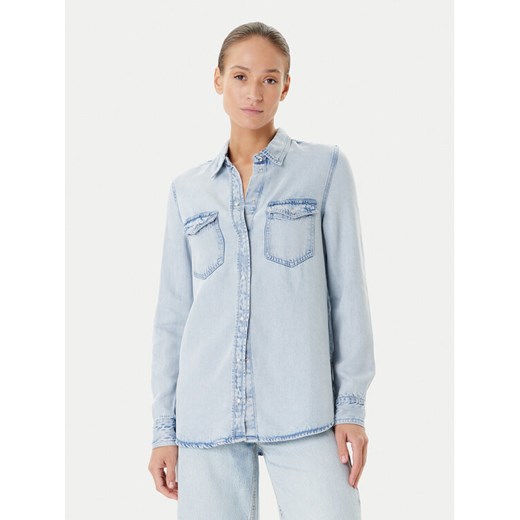 Guess Koszula jeansowa W5YH33 D4N61 Niebieski Regular Fit ze sklepu MODIVO w kategorii Koszule damskie - zdjęcie 184848932