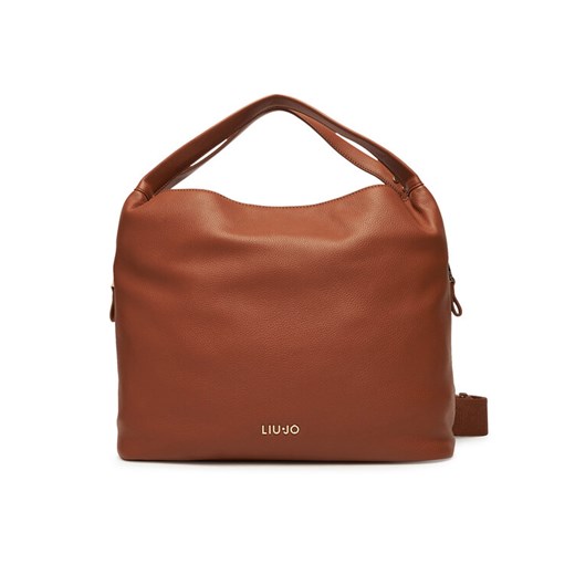 Torebka Liu Jo Ecs M Hobo AF5058 E0058 Brązowy ze sklepu eobuwie.pl w kategorii Torby Shopper bag - zdjęcie 184850974