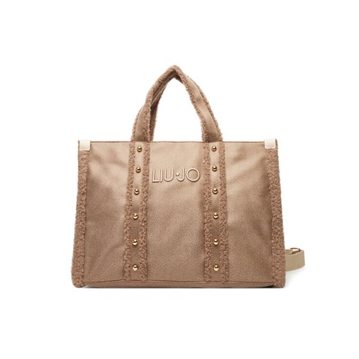 Torebka Liu Jo L Tote 2F5027 E0021 Brązowy ze sklepu eobuwie.pl w kategorii Torby Shopper bag - zdjęcie 184850984