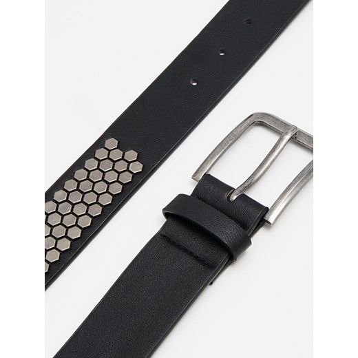 Cropp - Czarny pasek z aplikacjami - czarny Cropp L/XL Cropp