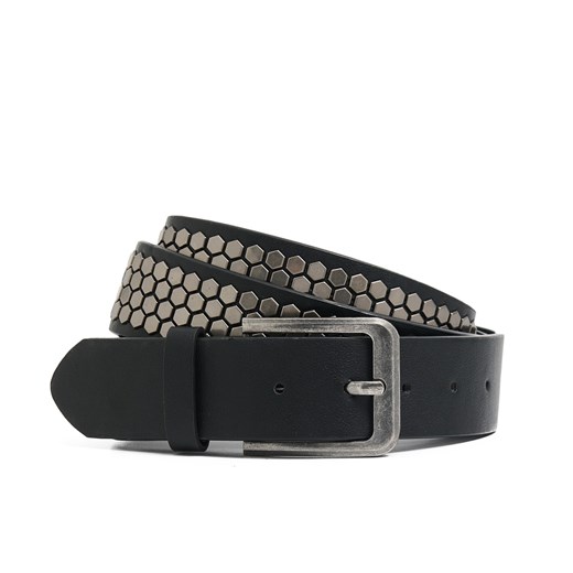 Cropp - Czarny pasek z aplikacjami - czarny Cropp L/XL Cropp