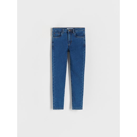 Reserved - Jeansy skinny high waist - niebieski Reserved 116 (5-6 lat) Reserved promocja