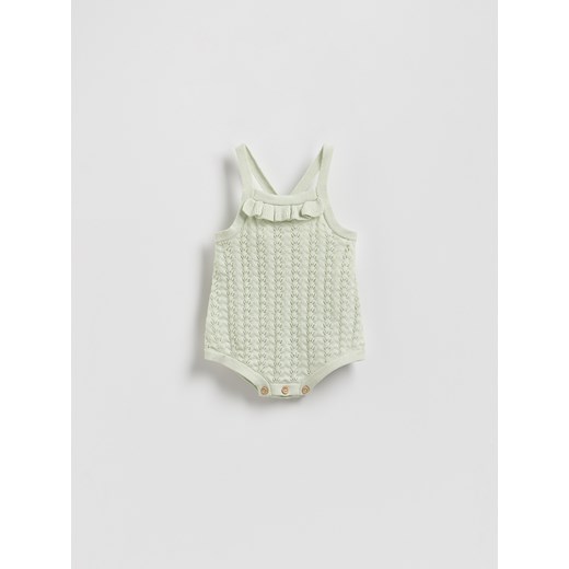 Reserved - Ażurowe body - jasnozielony ze sklepu Reserved w kategorii Odzież dla niemowląt - zdjęcie 184853684