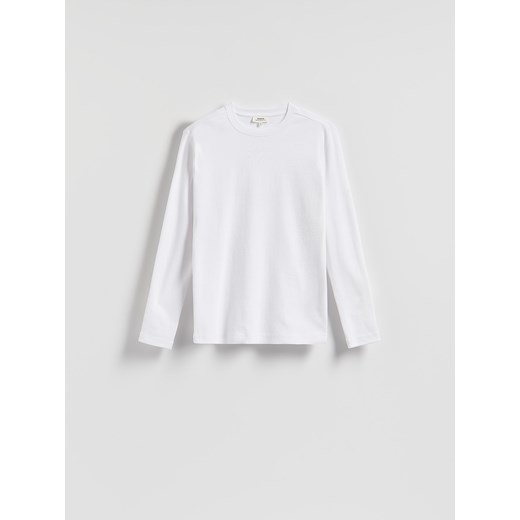 Reserved - Bawełniany longsleeve - biały Reserved S Reserved