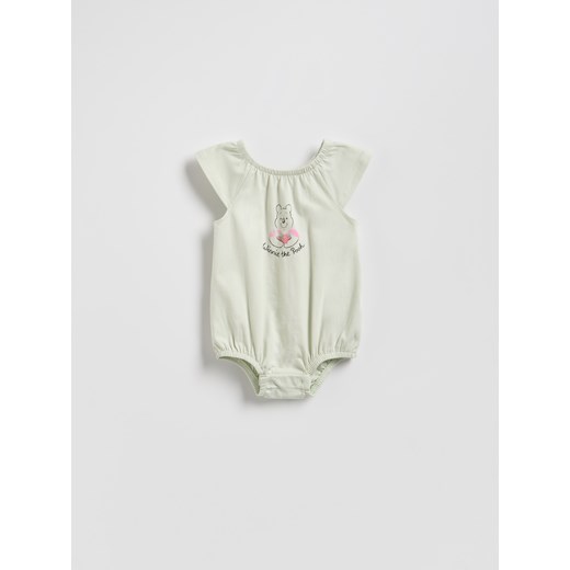 Reserved - Bawełniane body Kubuś Puchatek - jasnozielony ze sklepu Reserved w kategorii Odzież dla niemowląt - zdjęcie 184854350