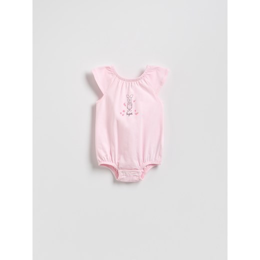 Reserved - Bawełniane body Kubuś Puchatek - pastelowy róż ze sklepu Reserved w kategorii Odzież dla niemowląt - zdjęcie 184854353