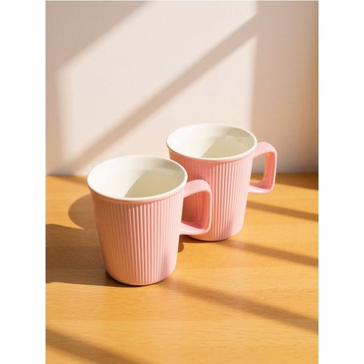 Sinsay - Kubki 2 pack w pastelowym kolorze - różowy ze sklepu Sinsay w kategorii Kubki - zdjęcie 184855882
