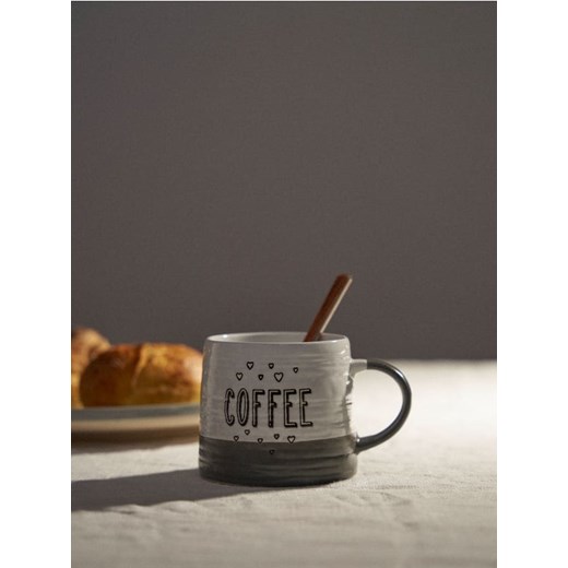 Sinsay - Ceramiczny kubek z uchem COFFEE - wielobarwny ze sklepu Sinsay w kategorii Dom - zdjęcie 184855900