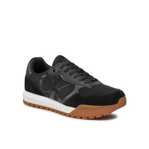 Sneakersy Calvin Klein Jeans Toothy Runner Bold Mono YM0YM00583 Czarny ze sklepu eobuwie.pl w kategorii Buty sportowe męskie - zdjęcie 184856363