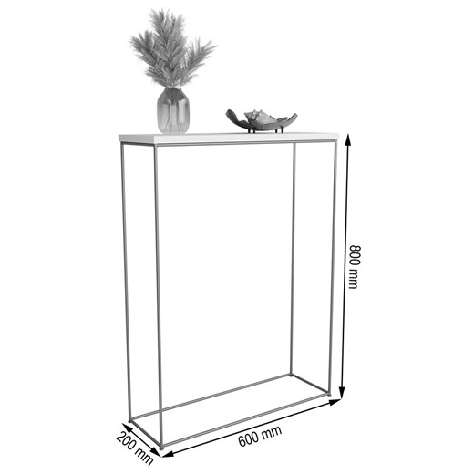 Wąska konsola beton + czarny - Krux 4X Elior One Size Edinos.pl