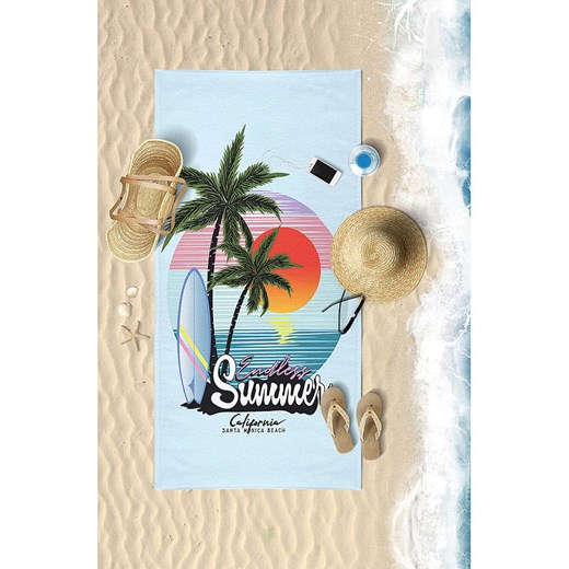 Samimi Ręcznik plażowy w kolorze błękitno-zielono-czerwonym - 150 x 75 cm ze sklepu Limango Polska w kategorii Ręczniki - zdjęcie 184857500