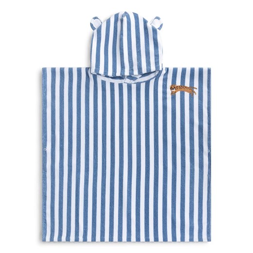 Swim Essentials Ponczo &quot;Roamer Animal&quot; w kolorze biało-niebieskim- 65 x 65 cm ze sklepu Limango Polska w kategorii Ręczniki dla dzieci - zdjęcie 184857760