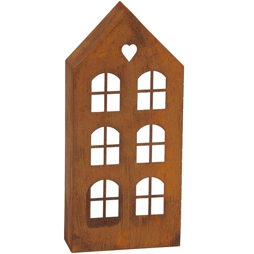 POSIWIO Świecznik w kolorze rdzawym - 15,5 x 32 x 6 cm ze sklepu Limango Polska w kategorii Świeczniki - zdjęcie 184857920