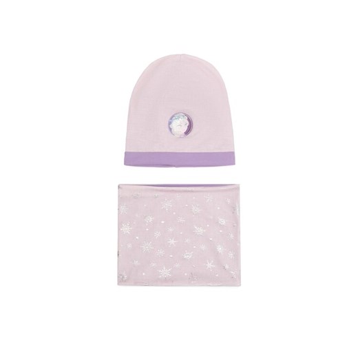 Frozen Komplet czapka i komin ACCCS-AW23-36DFR Fioletowy ze sklepu MODIVO w kategorii Czapki dziecięce - zdjęcie 184857993